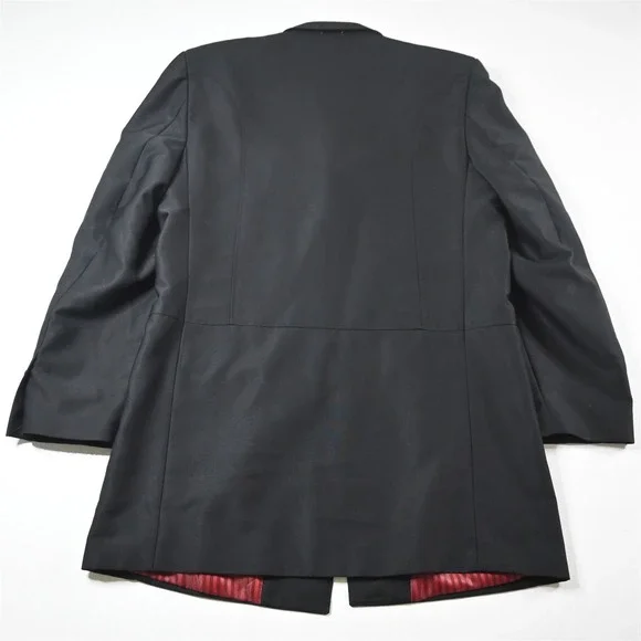 EJ Samuel 42L 32x30 Black 3 Piece Vest Mens Jacket Pants Suit